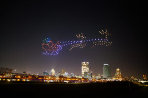 Drone Light Show Dragon in Richmond, VA – SKY Dance
